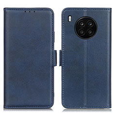 Custodia Portafoglio In Pelle Cover con Supporto M15L per Huawei Nova 8i Blu