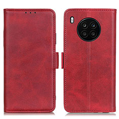 Custodia Portafoglio In Pelle Cover con Supporto M15L per Huawei Nova 8i Rosso