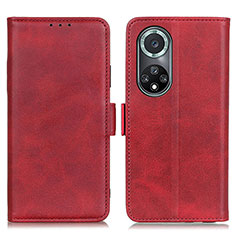 Custodia Portafoglio In Pelle Cover con Supporto M15L per Huawei Nova 9 Pro Rosso