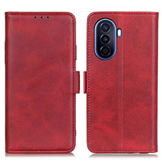 Custodia Portafoglio In Pelle Cover con Supporto M15L per Huawei Nova Y70 Rosso