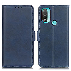 Custodia Portafoglio In Pelle Cover con Supporto M15L per Motorola Moto E20 Blu