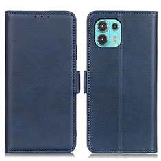 Custodia Portafoglio In Pelle Cover con Supporto M15L per Motorola Moto Edge 20 Lite 5G Blu