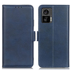 Custodia Portafoglio In Pelle Cover con Supporto M15L per Motorola Moto Edge 30 Lite 5G Blu