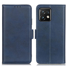 Custodia Portafoglio In Pelle Cover con Supporto M15L per Motorola Moto Edge 40 Pro 5G Blu