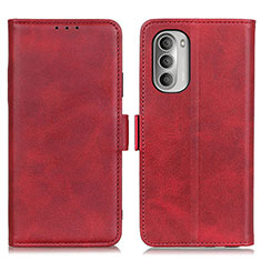 Custodia Portafoglio In Pelle Cover con Supporto M15L per Motorola Moto G Stylus (2022) 5G Rosso