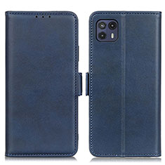 Custodia Portafoglio In Pelle Cover con Supporto M15L per Motorola Moto G50 5G Blu