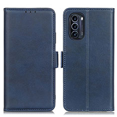 Custodia Portafoglio In Pelle Cover con Supporto M15L per Motorola Moto G52j 5G Blu