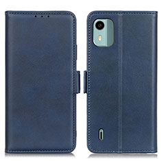 Custodia Portafoglio In Pelle Cover con Supporto M15L per Nokia C12 Blu