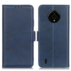 Custodia Portafoglio In Pelle Cover con Supporto M15L per Nokia C200 Blu