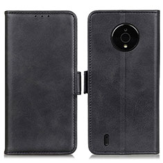 Custodia Portafoglio In Pelle Cover con Supporto M15L per Nokia C200 Nero