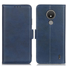 Custodia Portafoglio In Pelle Cover con Supporto M15L per Nokia C21 Blu