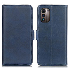 Custodia Portafoglio In Pelle Cover con Supporto M15L per Nokia G11 Blu