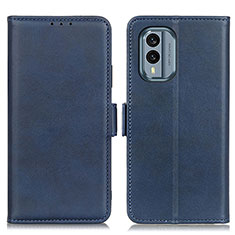 Custodia Portafoglio In Pelle Cover con Supporto M15L per Nokia X30 5G Blu