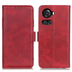 Custodia Portafoglio In Pelle Cover con Supporto M15L per OnePlus 10R 5G Rosso