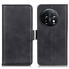 Custodia Portafoglio In Pelle Cover con Supporto M15L per OnePlus 11 5G Nero