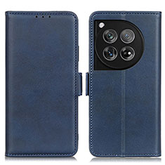 Custodia Portafoglio In Pelle Cover con Supporto M15L per OnePlus 12R 5G Blu