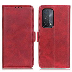 Custodia Portafoglio In Pelle Cover con Supporto M15L per OnePlus Nord N200 5G Rosso