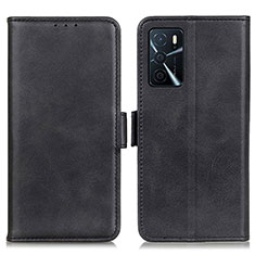 Custodia Portafoglio In Pelle Cover con Supporto M15L per Oppo A16s Nero