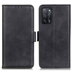 Custodia Portafoglio In Pelle Cover con Supporto M15L per Oppo A53s 5G Nero