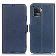 Custodia Portafoglio In Pelle Cover con Supporto M15L per Oppo A94 4G Blu