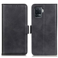 Custodia Portafoglio In Pelle Cover con Supporto M15L per Oppo F19 Pro Nero