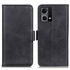 Custodia Portafoglio In Pelle Cover con Supporto M15L per Oppo F21s Pro 4G Nero