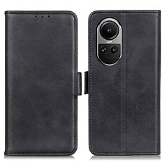 Custodia Portafoglio In Pelle Cover con Supporto M15L per Oppo Reno10 Pro 5G Nero