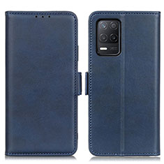 Custodia Portafoglio In Pelle Cover con Supporto M15L per Realme 8 5G Blu