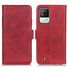 Custodia Portafoglio In Pelle Cover con Supporto M15L per Realme C11 (2021) Rosso