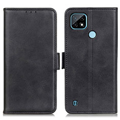 Custodia Portafoglio In Pelle Cover con Supporto M15L per Realme C21 Nero