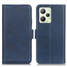 Custodia Portafoglio In Pelle Cover con Supporto M15L per Realme Narzo 50A Prime Blu