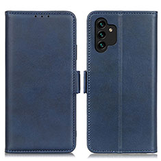 Custodia Portafoglio In Pelle Cover con Supporto M15L per Samsung Galaxy A13 5G Blu
