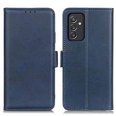 Custodia Portafoglio In Pelle Cover con Supporto M15L per Samsung Galaxy A82 5G Blu