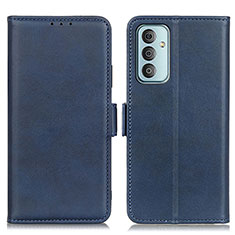 Custodia Portafoglio In Pelle Cover con Supporto M15L per Samsung Galaxy F23 5G Blu