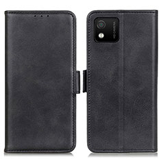 Custodia Portafoglio In Pelle Cover con Supporto M15L per Wiko Y52 Nero