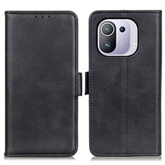 Custodia Portafoglio In Pelle Cover con Supporto M15L per Xiaomi Mi 11 Pro 5G Nero