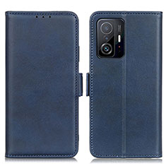 Custodia Portafoglio In Pelle Cover con Supporto M15L per Xiaomi Mi 11T 5G Blu