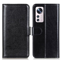 Custodia Portafoglio In Pelle Cover con Supporto M15L per Xiaomi Mi 12 5G Nero