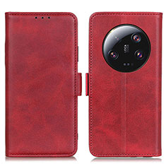 Custodia Portafoglio In Pelle Cover con Supporto M15L per Xiaomi Mi 13 Ultra 5G Rosso