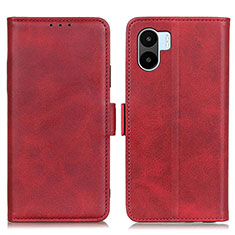 Custodia Portafoglio In Pelle Cover con Supporto M15L per Xiaomi Poco C50 Rosso