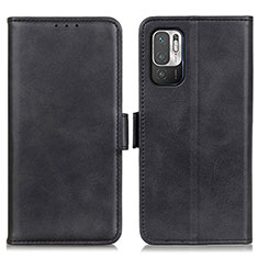 Custodia Portafoglio In Pelle Cover con Supporto M15L per Xiaomi POCO M3 Pro 5G Nero