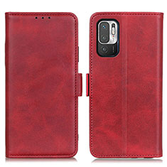 Custodia Portafoglio In Pelle Cover con Supporto M15L per Xiaomi POCO M3 Pro 5G Rosso