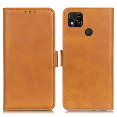 Custodia Portafoglio In Pelle Cover con Supporto M15L per Xiaomi Redmi 10A 4G Marrone Chiaro