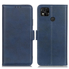 Custodia Portafoglio In Pelle Cover con Supporto M15L per Xiaomi Redmi 9 Activ Blu