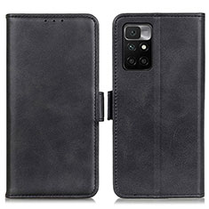 Custodia Portafoglio In Pelle Cover con Supporto M15L per Xiaomi Redmi Note 11 4G (2021) Nero