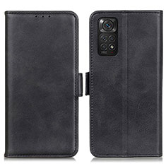 Custodia Portafoglio In Pelle Cover con Supporto M15L per Xiaomi Redmi Note 11 4G (2022) Nero