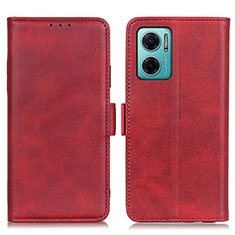 Custodia Portafoglio In Pelle Cover con Supporto M15L per Xiaomi Redmi Note 11E 5G Rosso