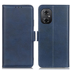 Custodia Portafoglio In Pelle Cover con Supporto M15L per Xiaomi Redmi Note 11R 5G Blu