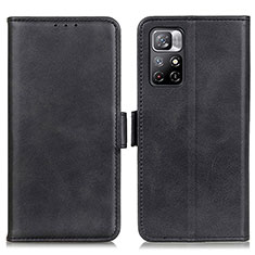 Custodia Portafoglio In Pelle Cover con Supporto M15L per Xiaomi Redmi Note 11T 5G Nero