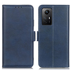 Custodia Portafoglio In Pelle Cover con Supporto M15L per Xiaomi Redmi Note 12S Blu